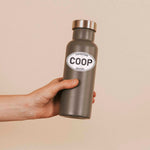 White Oval Cooperstown New York Decal on Water Bottle