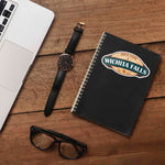 Wichita Falls Texas Sticker on Journal with Macbook