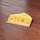 Wisconsin Cheese Wedge Sticker - Funny Midwest Decal