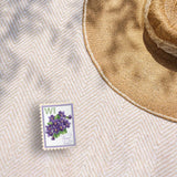Wisconsin State Flower Wood Violet Sticker - WI Vintage Stamp Decal