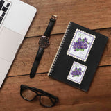 Wisconsin State Flower Wood Violet Sticker - WI Vintage Stamp Decal