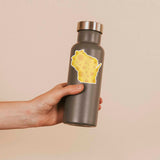 Funny Wisconsin Decal on Water Bottle