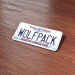Wolfpack North Carolina License Plate Sticker
