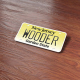 Wooder NJ License Plate Sticker