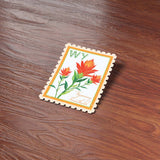 Wyoming State Flower WY Paintbrush Sticker - WY Vintage Stamp Decal
