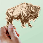 Yellowstone National Park Wyoming Buffalo Sticker