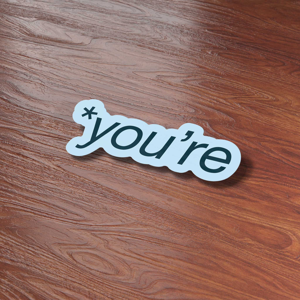 You Sign Sticker You're Sticker for Hydroflask - Funny Grammar Decals – Sentinel Supply
