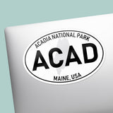 Acadia National Park White Oval Bumper Sticker