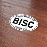 Biscayne National Park White Oval Bumper Sticker