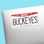 Buckeyes Ohio Sticker on Laptop