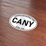 Canyonlands National Park White Oval Bumper Sticker