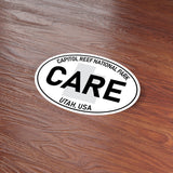 Capitol Reef National Park White Oval Bumper Sticker