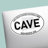 Carlsbad Caverns National Park White Oval Bumper Sticker