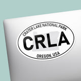 Crater Lake National Park White Oval Bumper Sticker