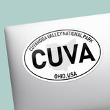 Cuyahoga Valley National Park White Oval Bumper Sticker