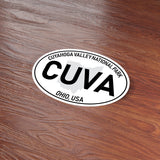 Cuyahoga Valley National Park White Oval Bumper Sticker