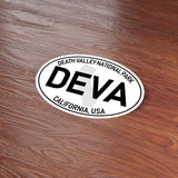 Death Valley National Park White Oval Bumper Sticker