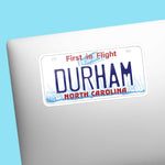 Durham NC Decal on Laptop