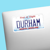 Durham NC Decal on Laptop