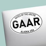 Gates of the Arctic National Park White Oval Bumper Sticker