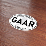 Gates of the Arctic National Park White Oval Bumper Sticker