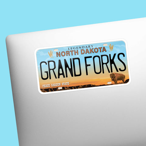 North Dakota License Plate Stickers - Choose Your ND Decal for Laptop ...