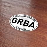 Great Basin National Park White Oval Bumper Sticker