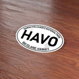 Hawaii Volcanoes National Park White Oval Bumper Sticker