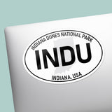 Indiana Dunes National Park White Oval Bumper Sticker