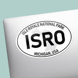 Isle Royale National Park White Oval Bumper Sticker