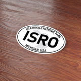 Isle Royale National Park White Oval Bumper Sticker