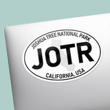 Joshua Tree National Park White Oval Bumper Sticker