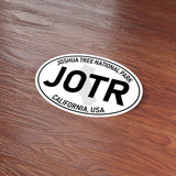 Joshua Tree National Park White Oval Bumper Sticker