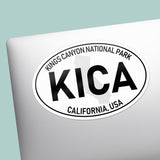 Kings Canyon National Park White Oval Bumper Sticker