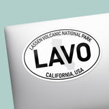Lassen Volcanic National Park White Oval Bumper Sticker