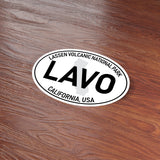 Lassen Volcanic National Park White Oval Bumper Sticker