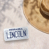 Nebraska License Plate Bumper Stickers - Choose Your NE City or Phrase Decal