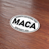 Mammoth Cave National Park White Oval Bumper Sticker
