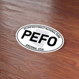 Petrified Forest National Park White Oval Bumper Sticker