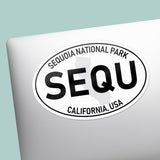 Sequoia National Park White Oval Bumper Sticker