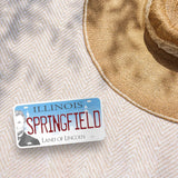 Illinois License Plate Bumper Stickers - Choose Your IL City or Phrase Decal