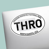 Theodore Roosevelt National Park White Oval Bumper Sticker