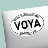 Voyageurs National Park White Oval Bumper Sticker