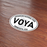 Voyageurs National Park White Oval Bumper Sticker