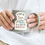 A Cup of Tea Quote Sticker