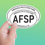 White Oval Amicalola Falls State Park Sticker