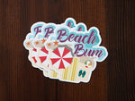 Beach Bum Ocean Shore Stickers