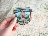 Bigfoot's Biggest Fan Set - 5 Sasquatch Stickers + Pinback Button