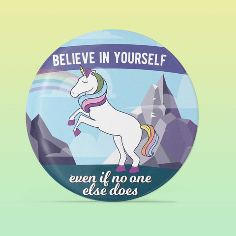 Believe Unicorn Fridge Magnet