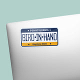 Bird in Hand PA License Plate Sticker